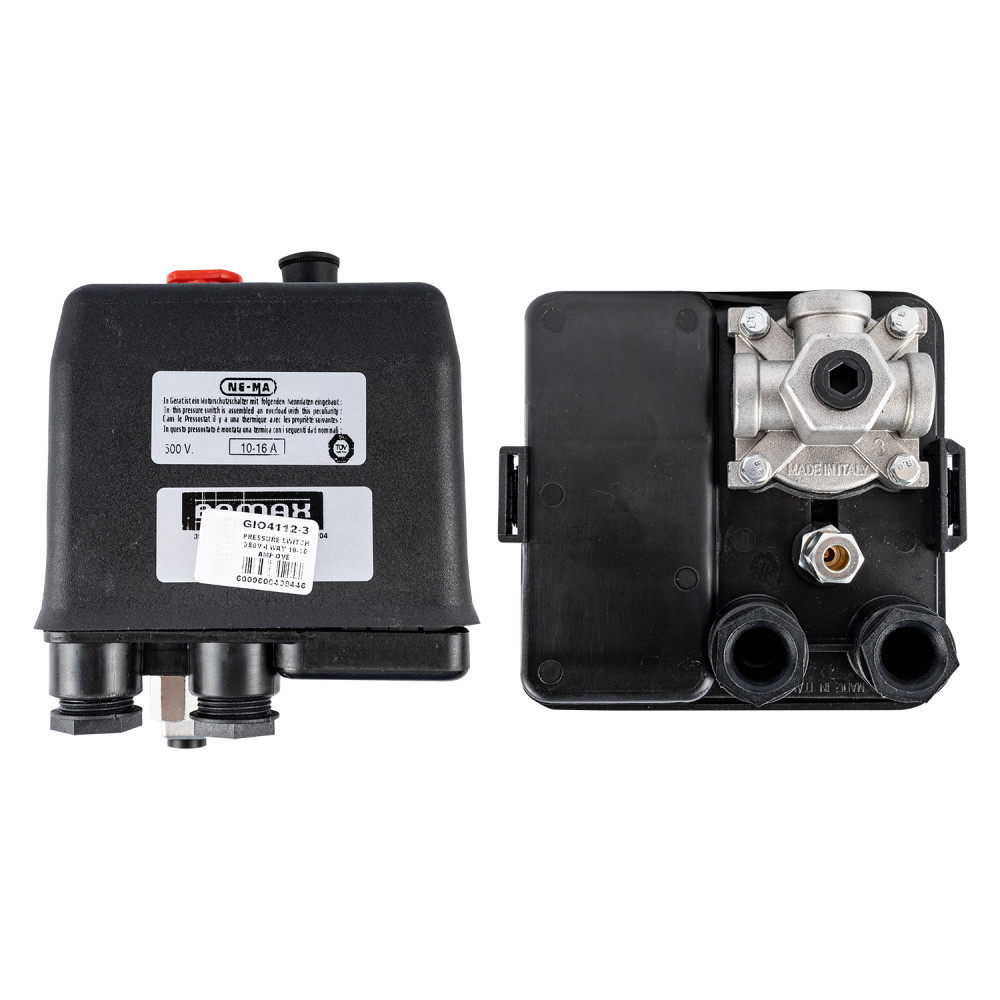 Pressure Switch 380V 4 Way 10–16 Amp Overload